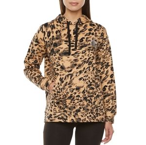 Juicy Couture French Terry Womens Long Sleeve Hoodie Size Small Animal Swirl NWT